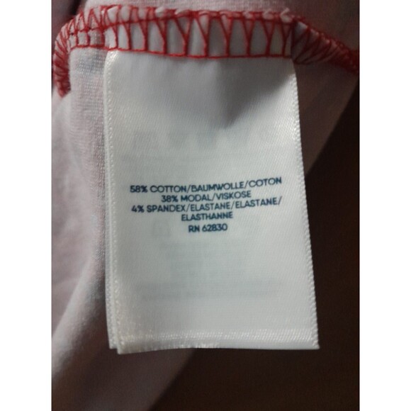 Lands End  Cross-Over Dress Womens Xlg Size 18 Red-Blue White Stars Stretch - Picture 8 of 14